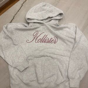 Hollister Light Gray Hoodie